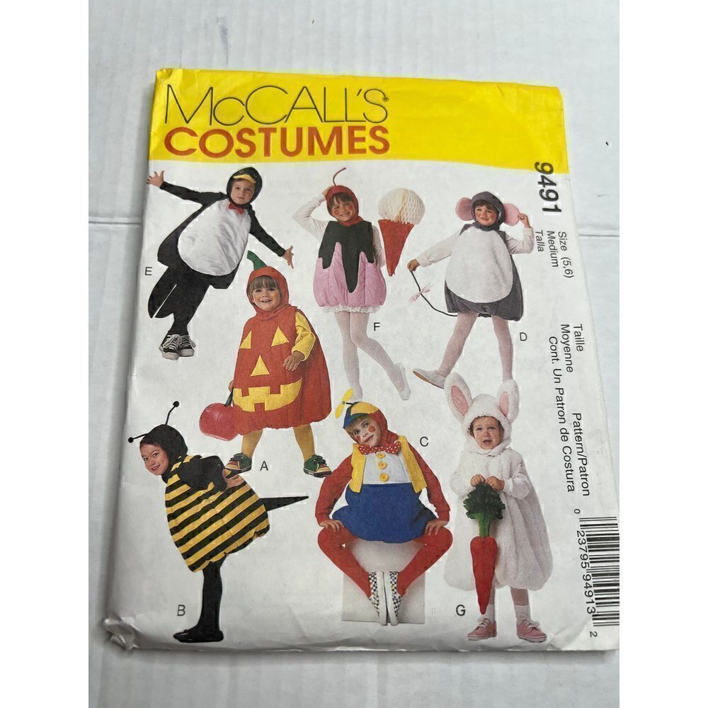 McCall’s Costumes 7 patterns #9491 - Picture 2 of 4